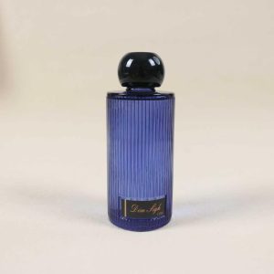 Urban Sanctuary Cobalt Blue Vertical Fluted Glass Reed Diffuser 200ml, Luxury Fire-Free Home Fragrance Oil, Modern Room Aromatherapy Decor & Premium Holiday Gift