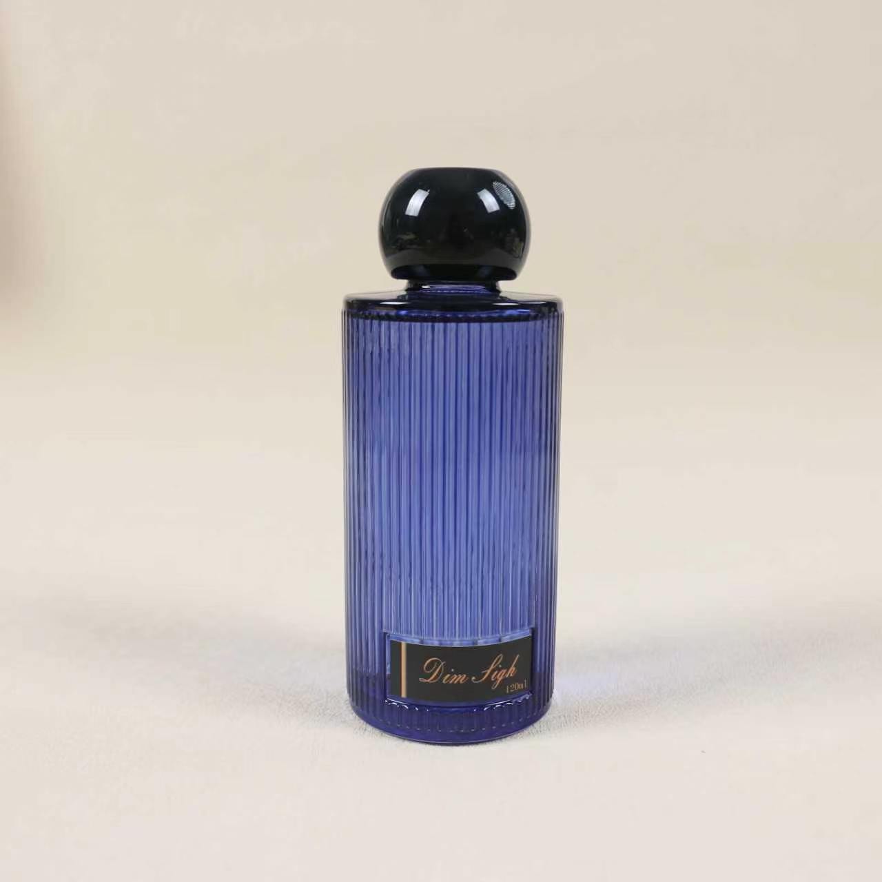 Urban Sanctuary Cobalt Blue Vertical Fluted Glass Reed Diffuser 200ml, Luxury Fire-Free Home Fragrance Oil, Modern Room Aromatherapy Decor & Premium Holiday Gift