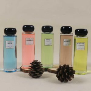 Pomelo Sky 200ml Clear Square Glass Reed Diffuser Set, Multi-Color Liquid Fragrance Oil, Fire-Free Home Aromatherapy Decor & Premium Holiday Gift